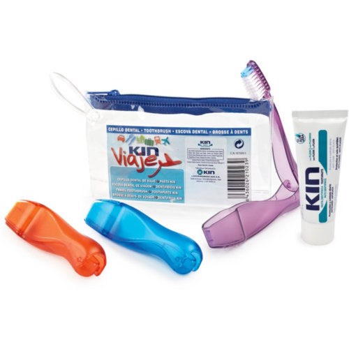 Cepillo dental adulto kin viaje + kin pasta dentifrica 1 cepillo + 1 tubo 2 5ml - kin viaje + kin pa