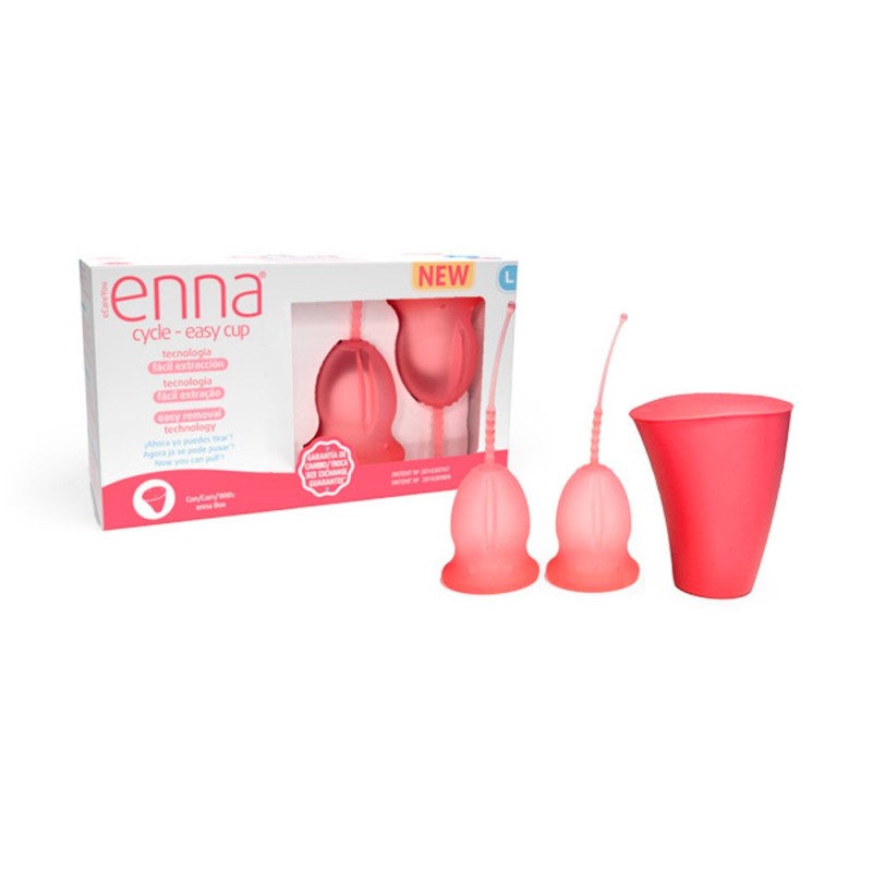 Copa menstrual enna cycle easy cup 1 unidad talla l - enna cycle easy cup