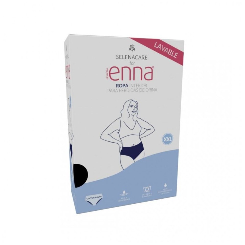 Braga perdida de orina enna cintura alta 1 unidad talla xl color negro - enna