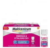 Multicentrum energia & vitalidad 50+  15 frascos 7 ml sabor frambuesa