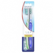 Oral-b cepillo dental 123 shiny clean duo medio