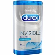 DUREX INVISIBLE EXTRA FINO EXTRA SENSITIVO - PRESERVATIVOS (12 U)