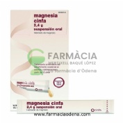 MAGNESIA CINFA 2,4 g SUSPENSION ORAL , 14 sobres
