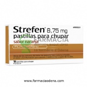 STREFEN 8,75 MG PASTILLAS PARA CHUPAR SABOR NARANJA , 16 pastillas