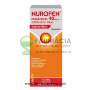 NUROFEN PEDIATRICO 40 MG/ML SUSPENSION ORAL SABOR FRESA, 1 frasco de 150 ml