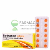 BIODRAMINA CAFEINA COMPRIMIDOS RECUBIERTOS , 12 comprimidos