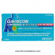GAVISCON COMPRIMIDOS MASTICABLES SABOR FRESA,24 comprimidos