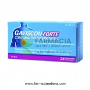 GAVISCON FORTE COMPRIMIDOS MASTICABLES,24 comprimidos