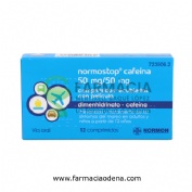 NORMOSTOP CAFEINA 50 MG/50 MG COMPRIMIDOS RECUBIERTOS CON PELICULA, 12 comprimidos (Blister Al/PA-Al