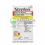 STREFEN SPRAY 8,75 MG/DOSIS SOLUCION PARA PULVERIZACION BUCAL SABOR MIEL Y LIMON 1 frasco de 15 ml