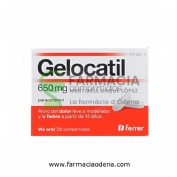 GELOCATIL 650 mg COMPRIMIDOS, 20 comprimidos