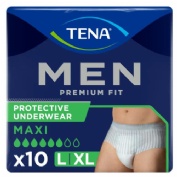 Absorbente incontinencia orina tena men protective underwear calzoncillo 10 unidades talla l - tena 