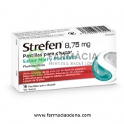 STREFEN 8,75 MG PASTILLAS PARA CHUPAR SABOR MIEL Y EUCALIPTO, 16 pastillas