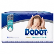 Pañal infantil - dodot pro sensitive (talla  0 <3 kg 38 unidades)