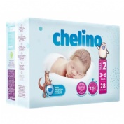 Pañal infantil chelino talla 2 3 - 6 kg 28 pañales - chelino