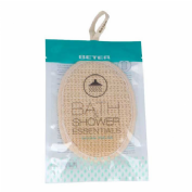 Esponja de baño de sisal y lino - beter coffee o´clock (1 unidad)
