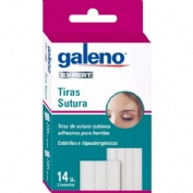 Galeno tiras sutura 14 tiras 2 tamaños