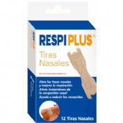 Respiplus tira adh nasal piel 12 unidades - tira adh nasal