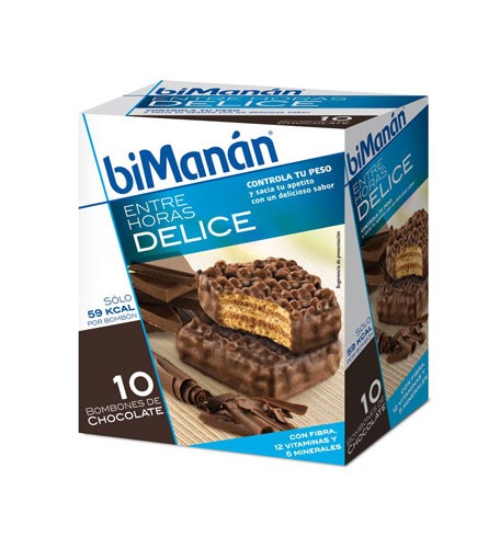 BIMANAN ENTRE HORAS BOMBON CRUJIENTE (CHOCOLATE 10 U)
