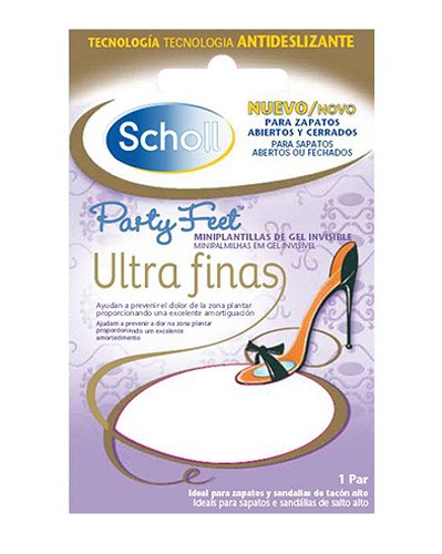 SCHOLL PARTY FEET MINI PLANTILLAS GEL (ULTRAFINAS)