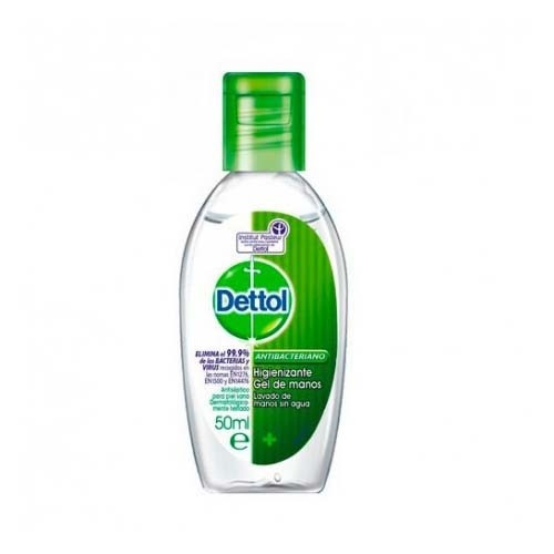 DETTOL HIGIENIZANTE GEL DE MANOS - ANTIBACTERIANO (50 ML)