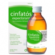 CINFATOS EXPECTORANTE 2 mg/ml + 20 mg/ml SOLUCION ORAL , 1 frasco de 200 ml