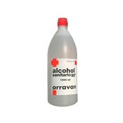 ALCOHOL 96º SANITARIO ORRAVAN SOLUCIÓN CUTÁNEA , 1 frasco de 1.000 ml