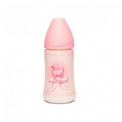 BIBERON PP BOCA ANCHA T LATEX ANATOMICA - SUAVINEX 3 POSICIONES (270 CC + T1 M ROSA)